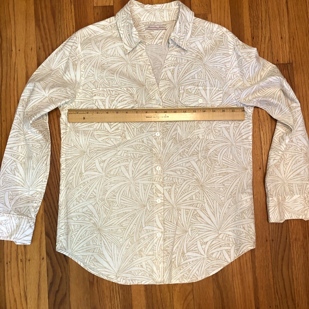 Linen/Cotton Cool V-Neck Button Shirt